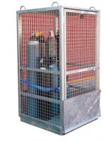 Mesh Gas Cylinder Cages, Galvanised Lockable Gas Bottle Storage Cage