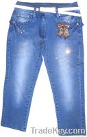 girl's cotton jeans