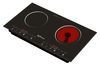 2 zones electric ceramic stove for kitchen appliance