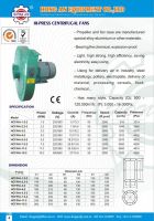 Centrifugal fans