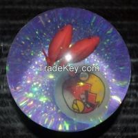 Flashing Water Bouncy Ball with Colorful Glitter and Fish