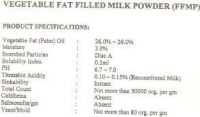 Fat filled milk powder