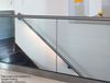 Glass Railing With Slot Channep Pipe And Tempered Glass Panels