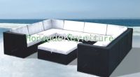 Garden sectional rattan sofa set furniture supplier