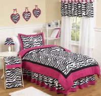 Pink Zebra Full/Queen Bedding Set