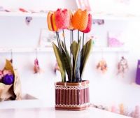 Handmade Fabric Tulips