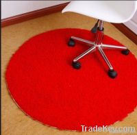 100%PE non woven/made by machine red plain velour/velvet carpet