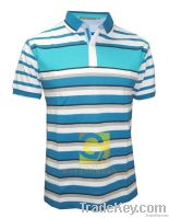 Men's fashion yarn dyed polo shirt
