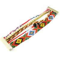 Rice Beaded Magnetic Clasp Handmade Bracelets