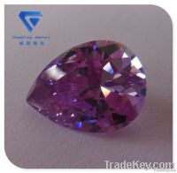 Wholesale Purple Pear Cut Cubic Zirconia Synthetic Loose Stone