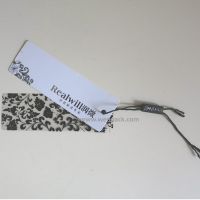 custom printed underdress hang tag