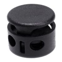 0341075-  2 HOLES PLASTIC STOPPER (FOR 3MM CORD USE)