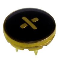 0140034 "X" LOGO PRONG SNAP CAP WITH ENAMEL FILLED AND EPOXY