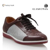 men casual flat leather shoe
