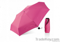 5 Folds Print Fabric Pocket Umbrella For Sale