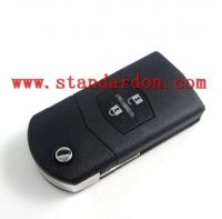 2 Buttons Remodel Remote Flip Folding Key Shell Case Replacement Shell For Mazda 3 5 6 RX7 RX8 MX5