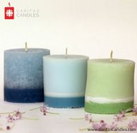 Layered Pillar Candles Wholesale