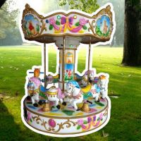 6 seats angel carousel