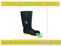 The most safety steel toe safety pvc rain boots.min workers gumboots