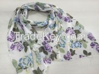 100% polyester printed scarf