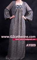 Hot Sexy See-through Black Maxi Abaya Dress