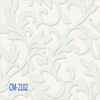 High quality and cheap price deep embossed european modern fashion style pvc wall paper 