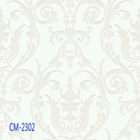 High quality and cheap price deep embossed european modern fashion style pvc wall paper CM-23