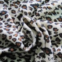 polyester knit fabric/wholesale animal printed velboa skin for rocking