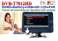 7" Portable/handheld HD car DVB-T TV receive box DVB-T7012HD