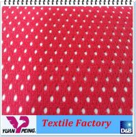 Polyester DTY Warp Knitted Cap Mesh Fabric