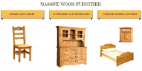 lowcost rustic style wooden furniture