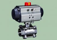 Stainless Steel Sanitary Pneumatic Type Actuator 3 PCS Ball Valve