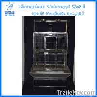 Large fastigiate play top stainless steel bird cage, parrot cage, pet ca