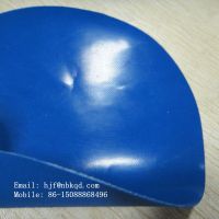 0.5mm Shiny Blue Nbr Rubber Fabric For Apron