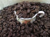 Roasted Arabica coffee beans