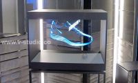 Hologram projection display cases by V-Studio