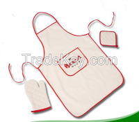 Wholesale promotional cheap cotton kitchen apron