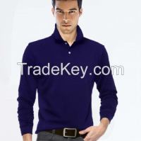 Wholesale cotton men plain long sleeve t shirt