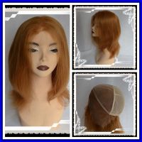 100% Human Remy Hair 64 # Hand Tied Lace Cap 18 Inch Full Lace Wig