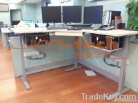 electric adjustable desk, lap legs