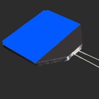 blue LED backlight with ladder-shaped light guide plate