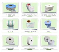 All raw materials for baby diaper