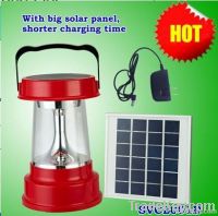 Solar LED lantern for camping and home lighting
