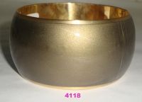 Brass Bangle Hand Made with finish and Silver Color
