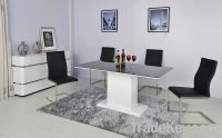 modern tempered glass dinning table
