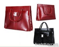 Luxury OL Lady Women Crocodile Pattern Hobo Handbag Tote Bag 2 Color