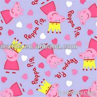 china manufacturer peppa cotton flannel fabric for babywear, baby b