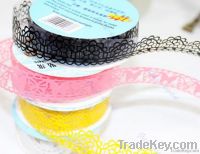 Free Shipping 7Pcs/Lot DIY Diary Hollow Decorative Stickers Lace Tape