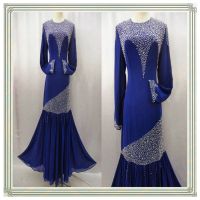 Transend baju kurung chiffon beaded
