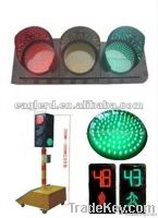 Three color of Solar traffic light